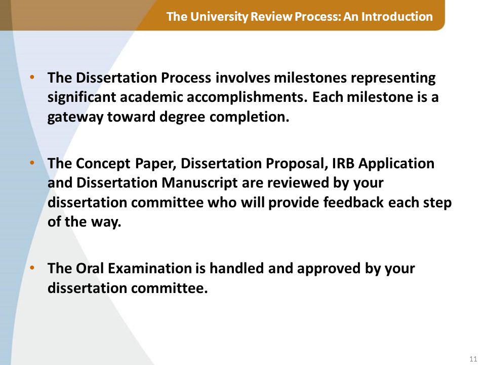 dissertation review process